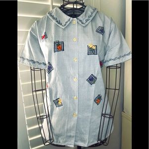 Vintage Bill Blass Garden Shirt